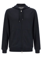 Blauer Kaschmir-Pullover