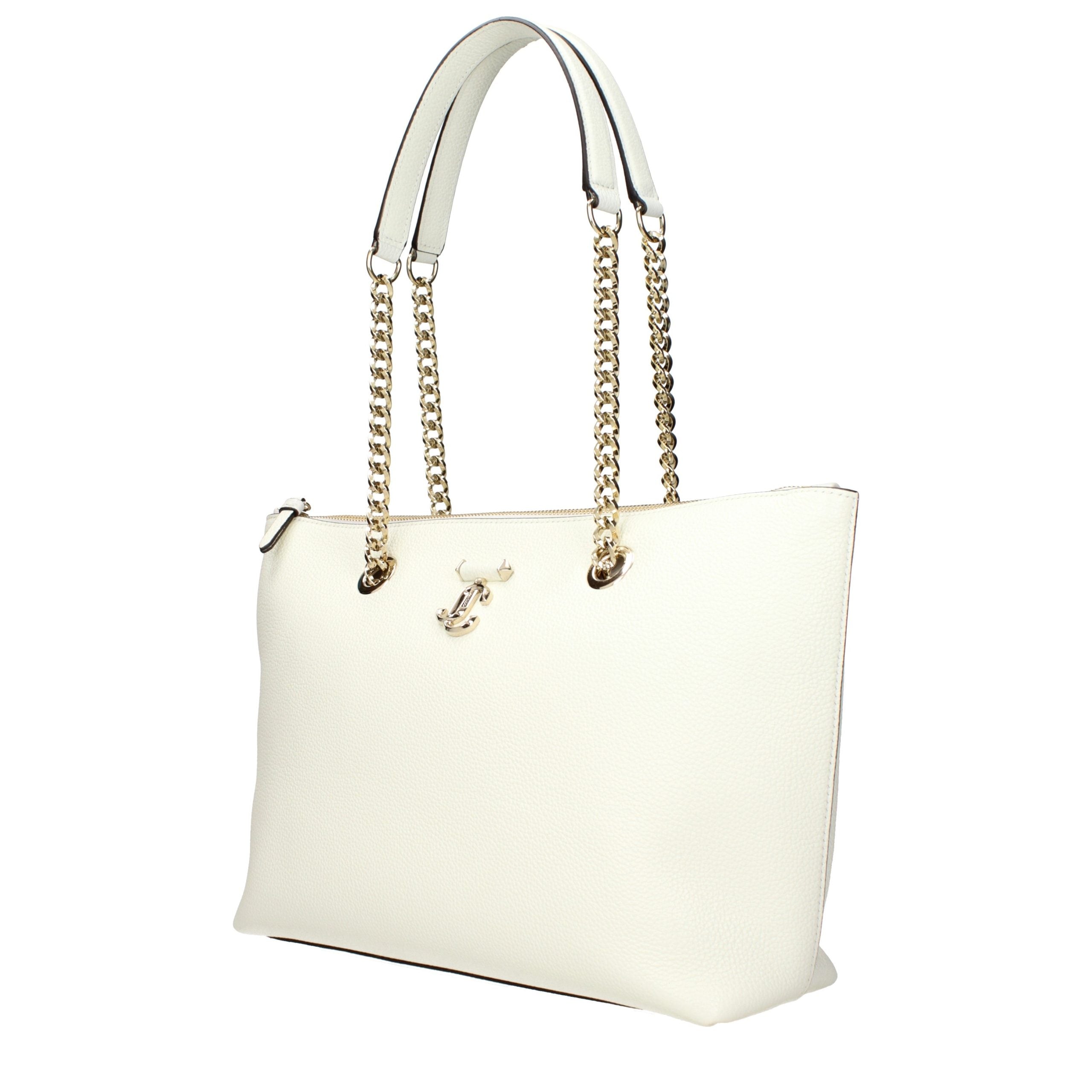 Weiße Leder Schultertasche