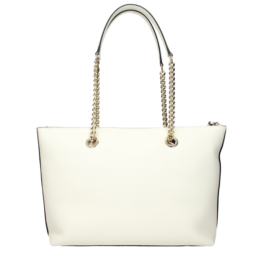 Weiße Leder Schultertasche