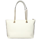 Weiße Leder Schultertasche