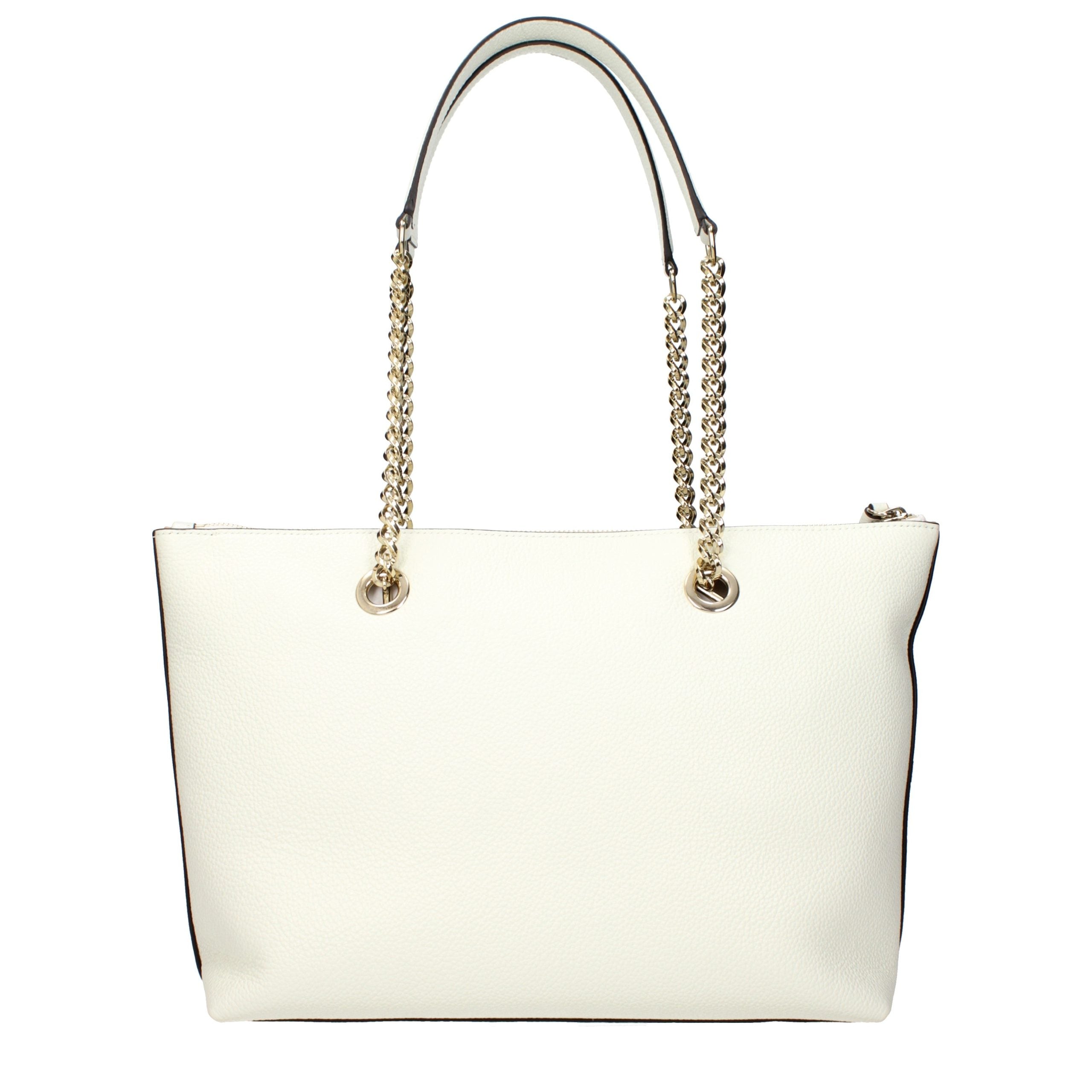 Weiße Leder Schultertasche
