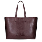 Rote Leder Schultertasche