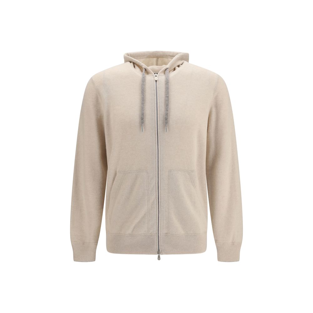 Beige Kaschmir-Sweatshirt