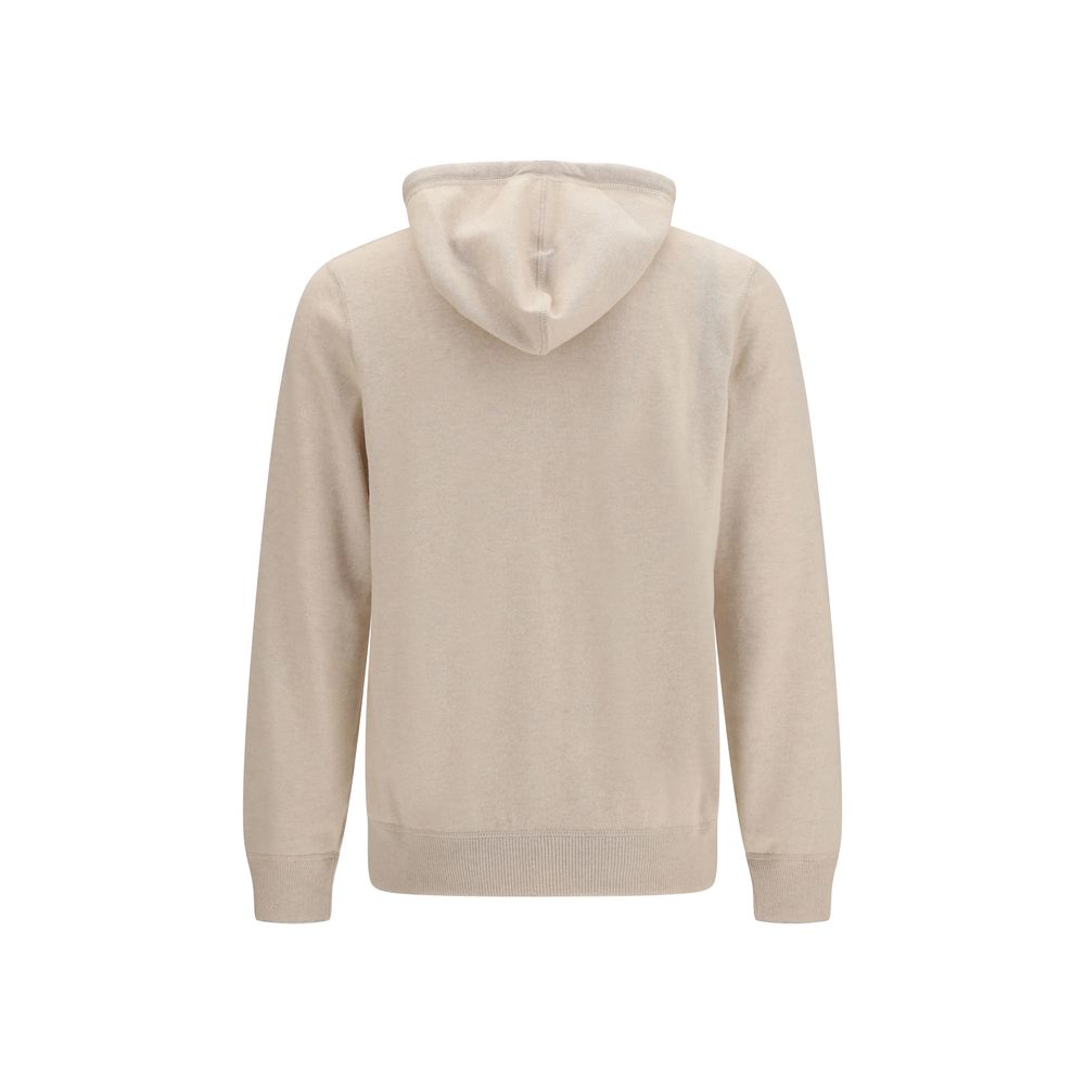 Beige Kaschmir-Sweatshirt