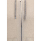 Beige Kaschmir-Sweatshirt