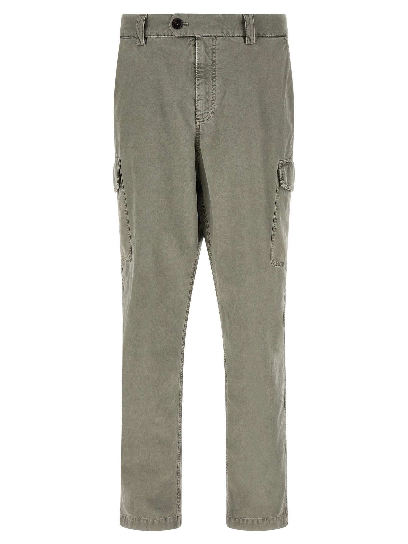Zweifarbige Baumwoll-Cargohose