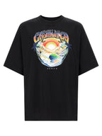 Schwarzes Bio-Baumwoll-T-Shirt