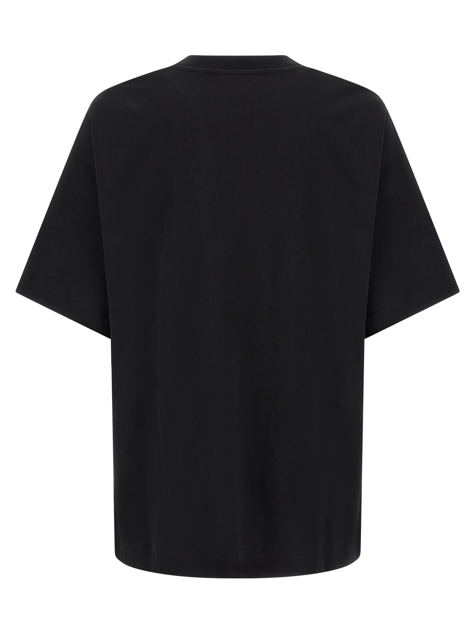 Schwarzes Bio-Baumwoll-T-Shirt