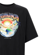 Schwarzes Bio-Baumwoll-T-Shirt