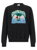 Schwarzer Bio-Baumwoll-Sweater