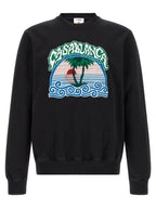Schwarzer Bio-Baumwoll-Sweater