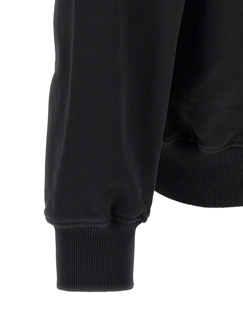 Schwarzer Bio-Baumwoll-Sweater