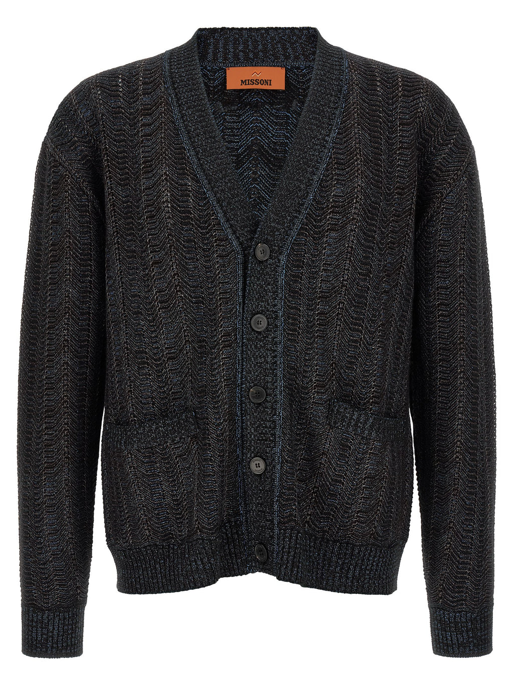 Blauer Cardigan aus Viskose