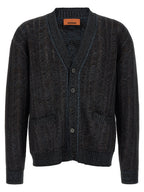 Blauer Cardigan aus Viskose