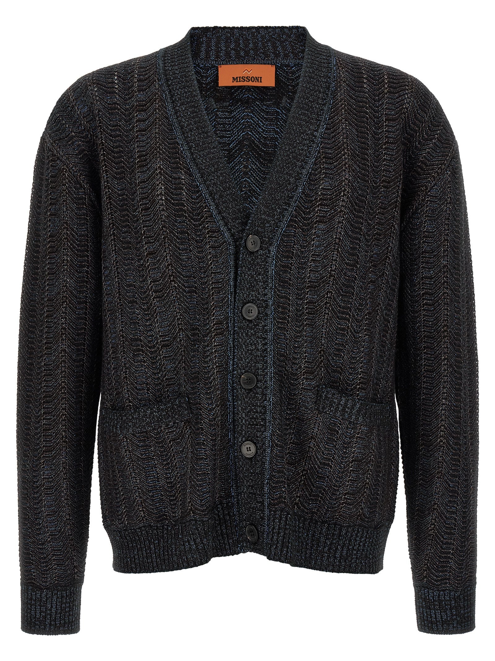 Blauer Cardigan aus Viskose