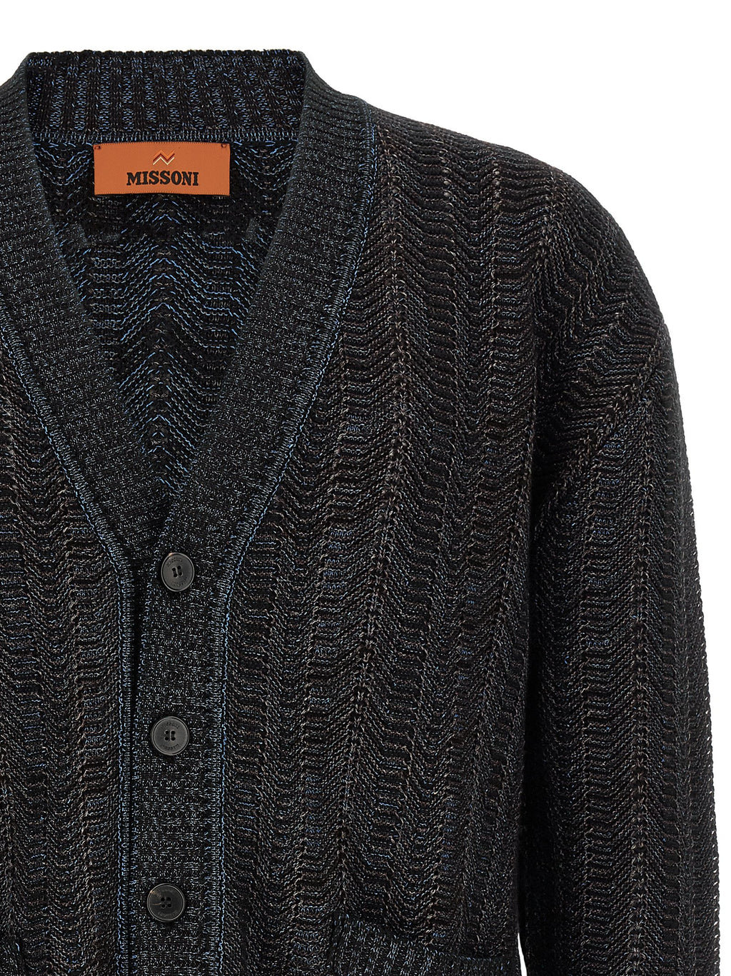 Blauer Cardigan aus Viskose