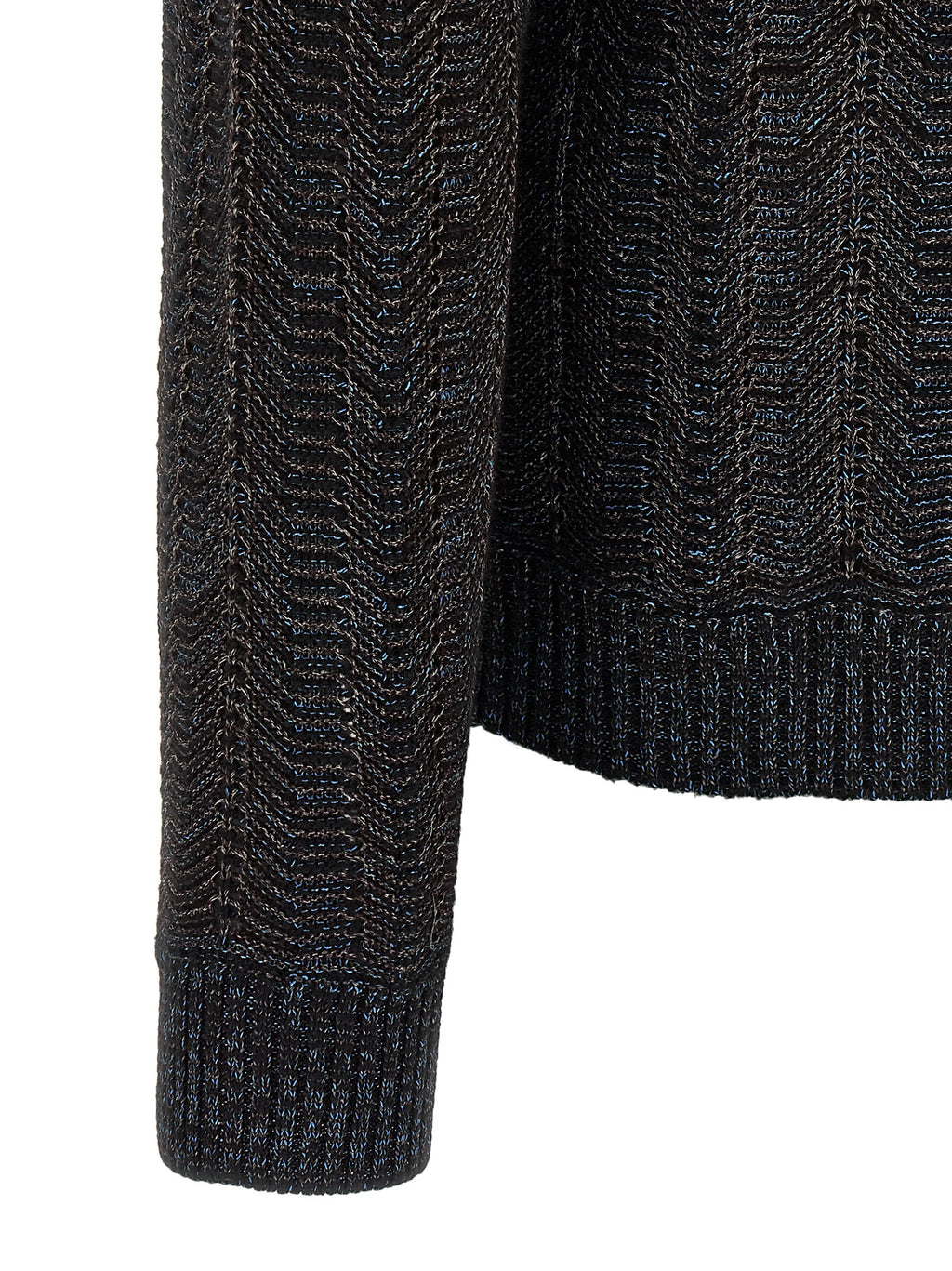 Blauer Cardigan aus Viskose
