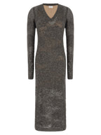 Graues Nylon-Abendkleid