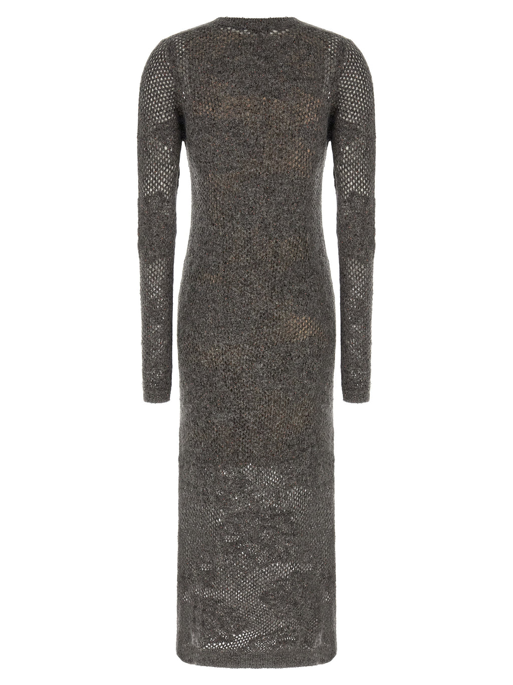 Graues Nylon-Abendkleid