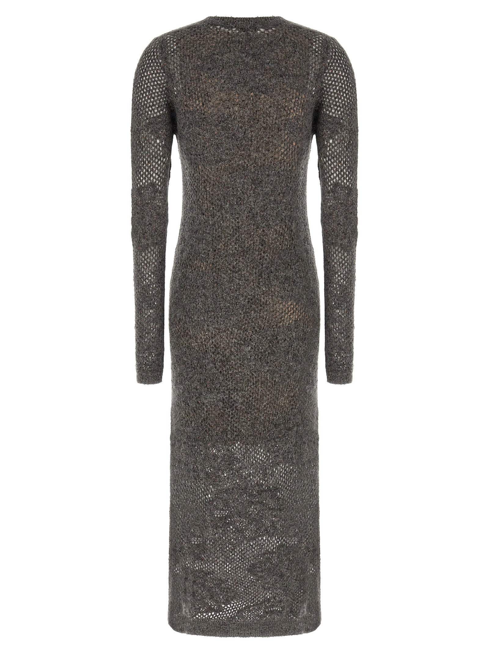 Graues Nylon-Abendkleid