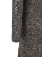 Graues Nylon-Abendkleid