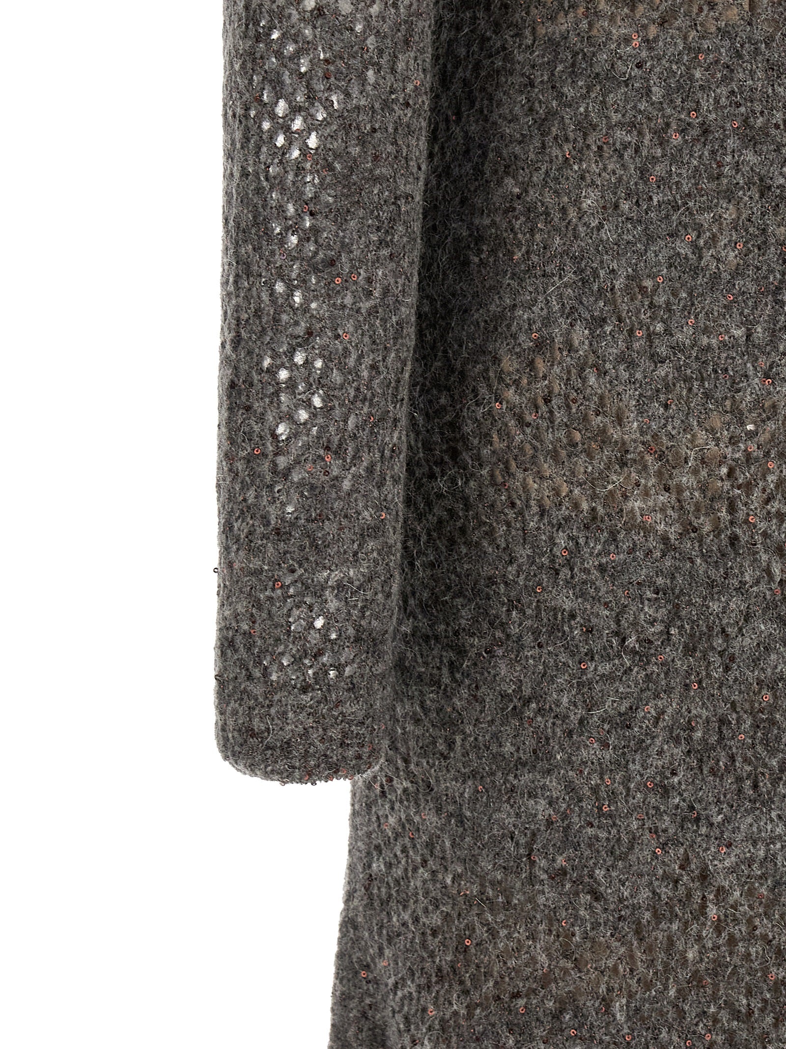 Graues Nylon-Abendkleid