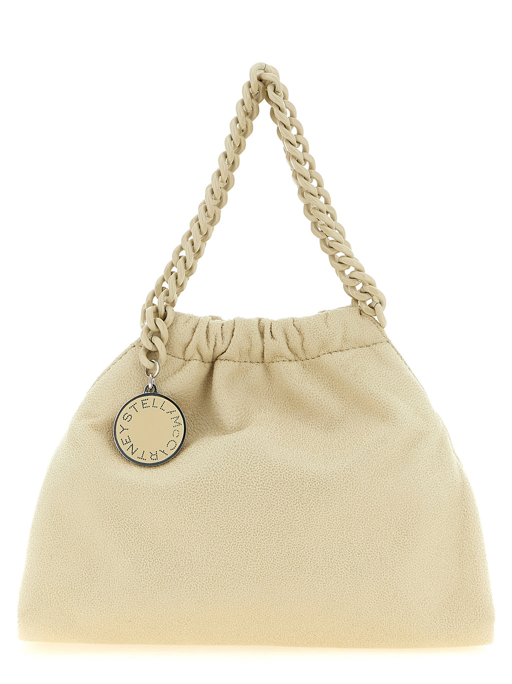 Beige Polyester Shoulder Bag