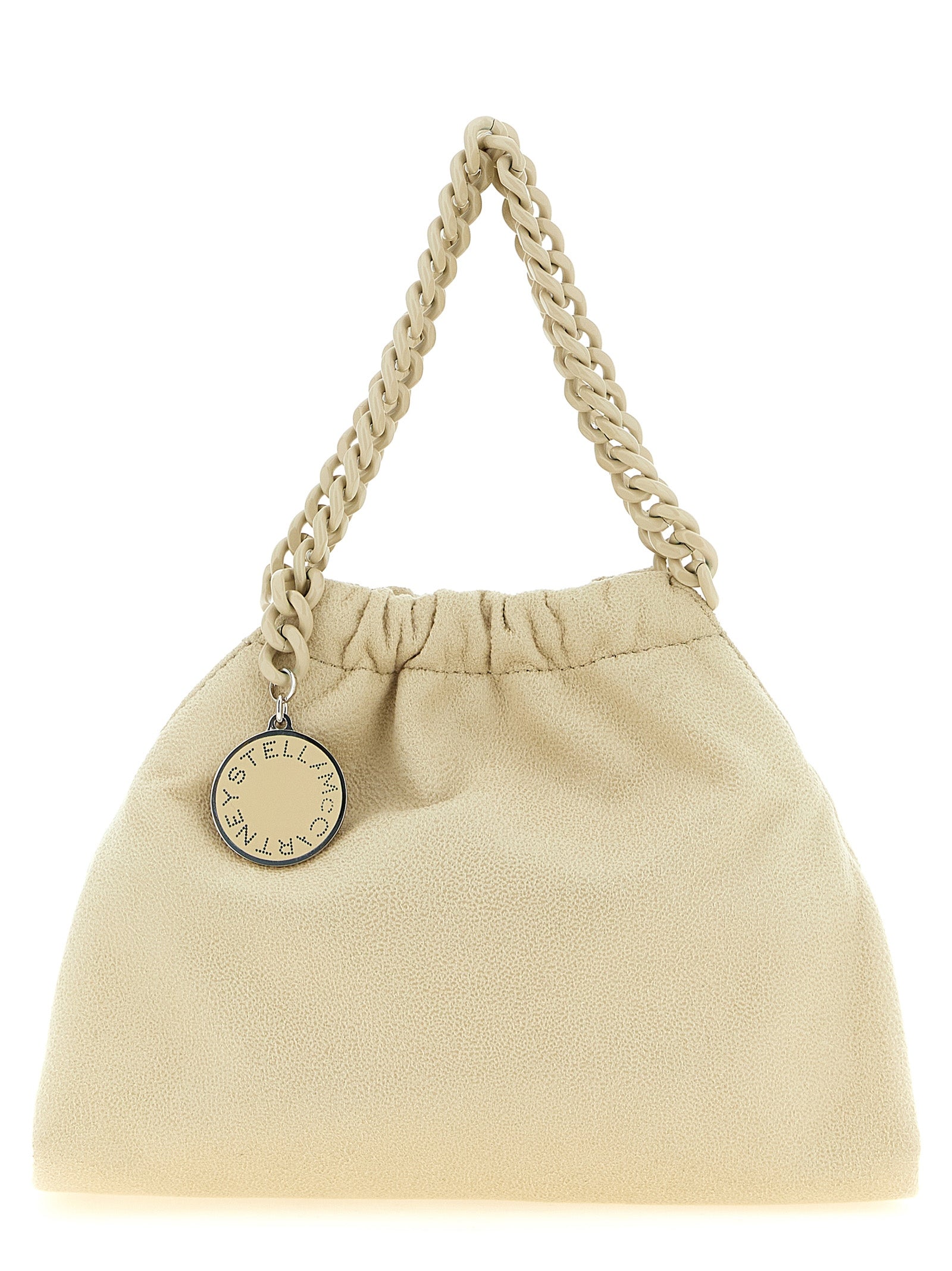 Beige Polyester Shoulder Bag