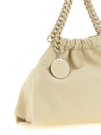 Beige Polyester Shoulder Bag