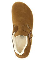Braune Wildleder-Clogs