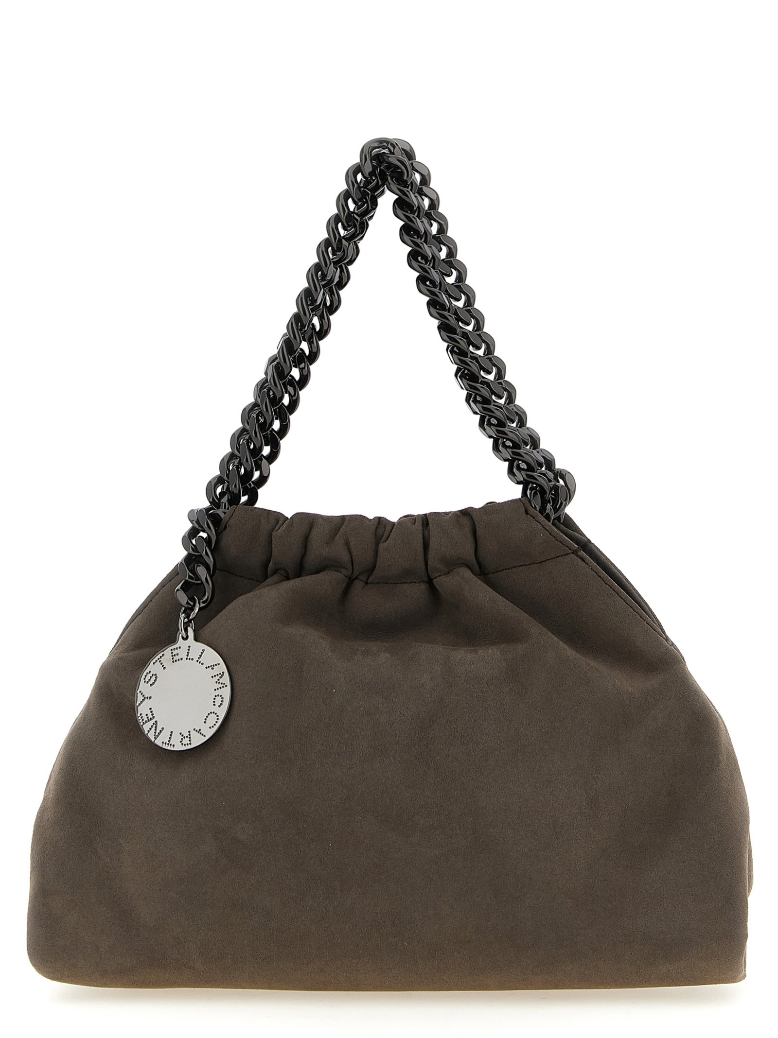 Graue Crossbody-Tasche aus Polyamid