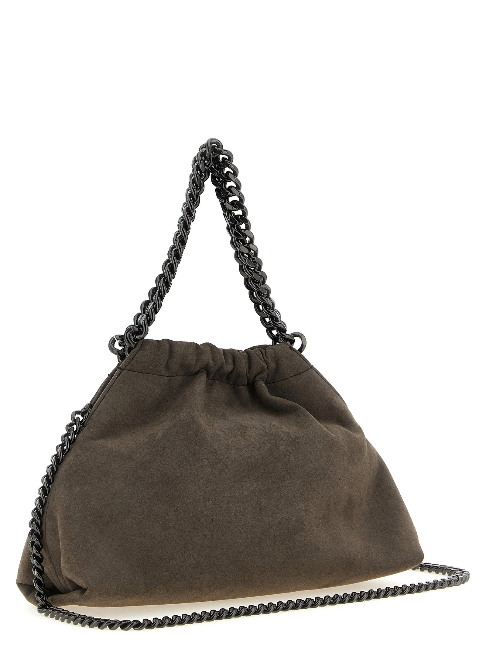 Graue Crossbody-Tasche aus Polyamid