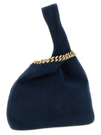 Handtasche aus blauem Polyamid