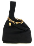 Schwarze Schultertasche aus Polyamid