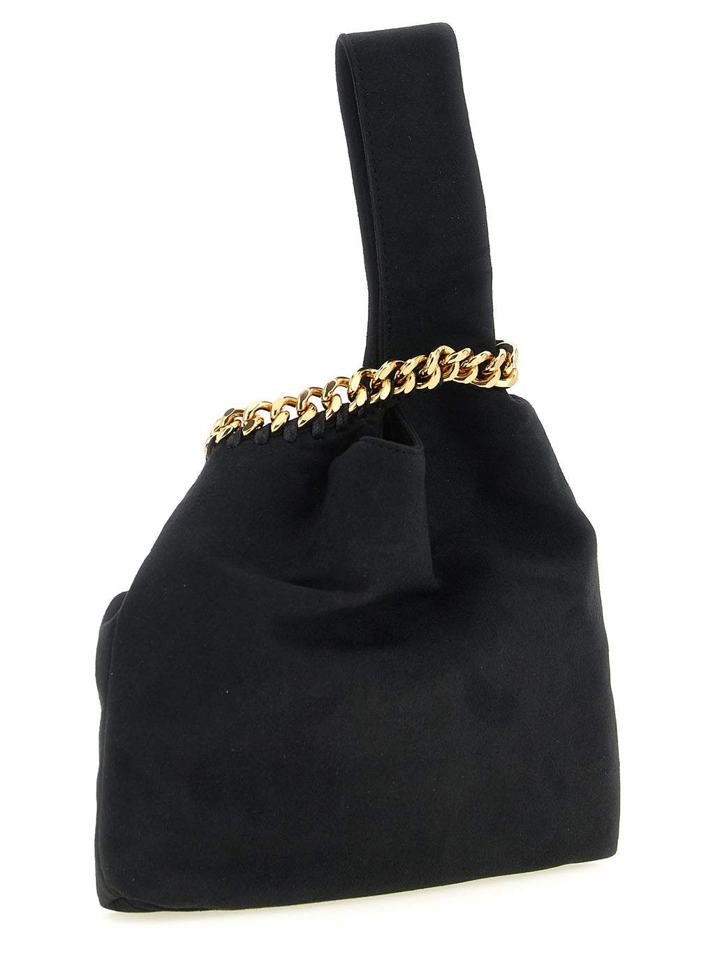Schwarze Schultertasche aus Polyamid