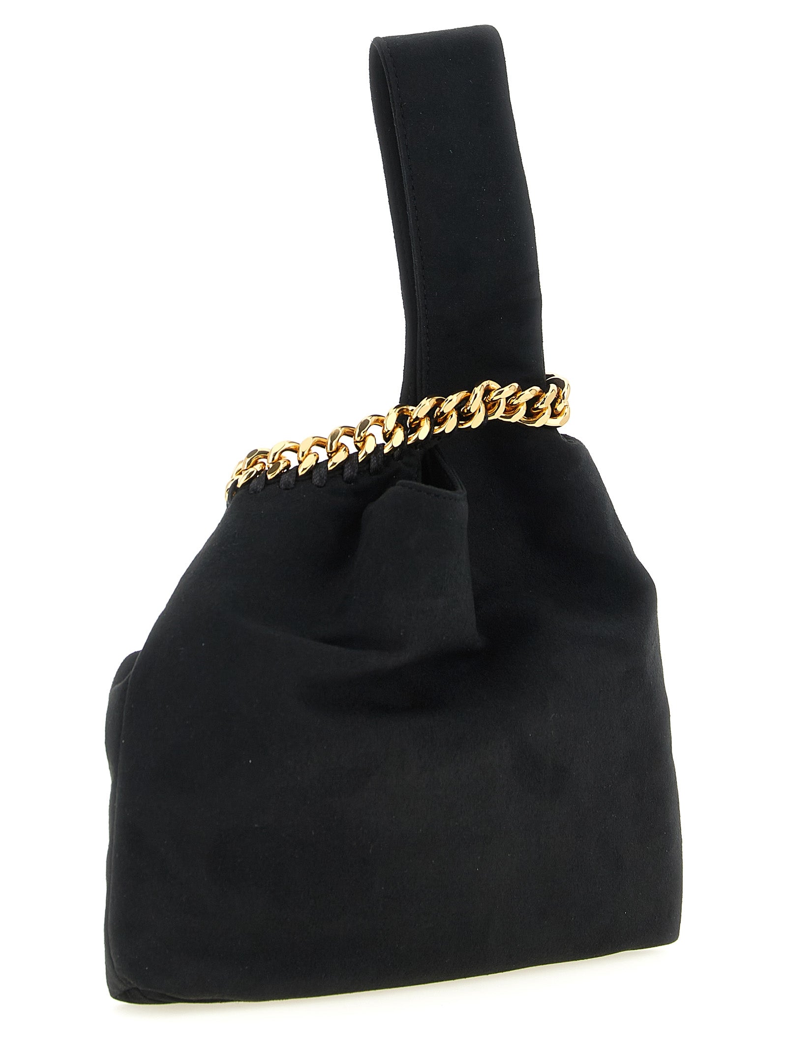 Schwarze Schultertasche aus Polyamid