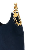 Handtasche aus blauem Polyamid