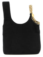 Schwarze Schultertasche aus Polyamid