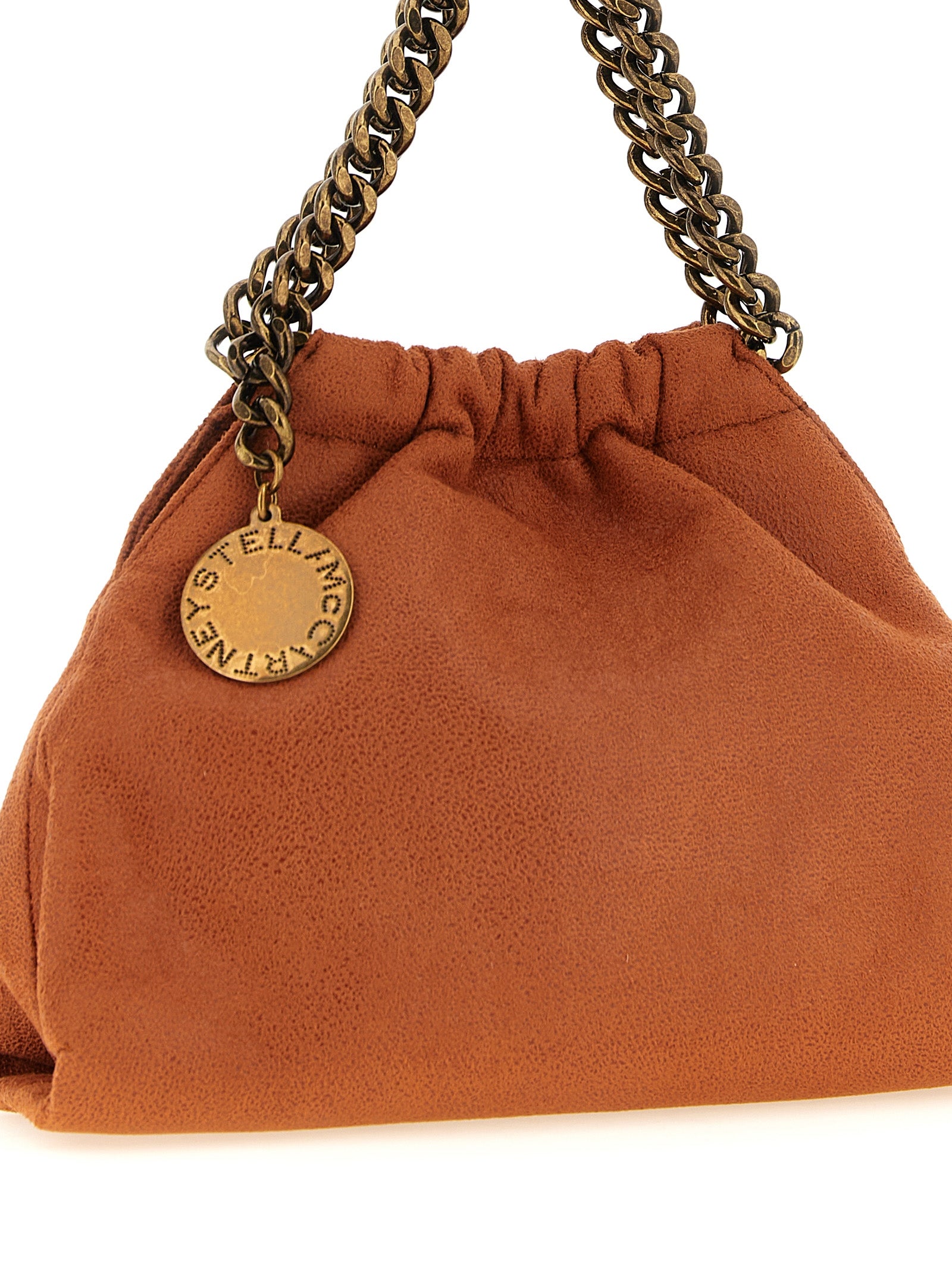 Orange Schultertasche aus Polyester