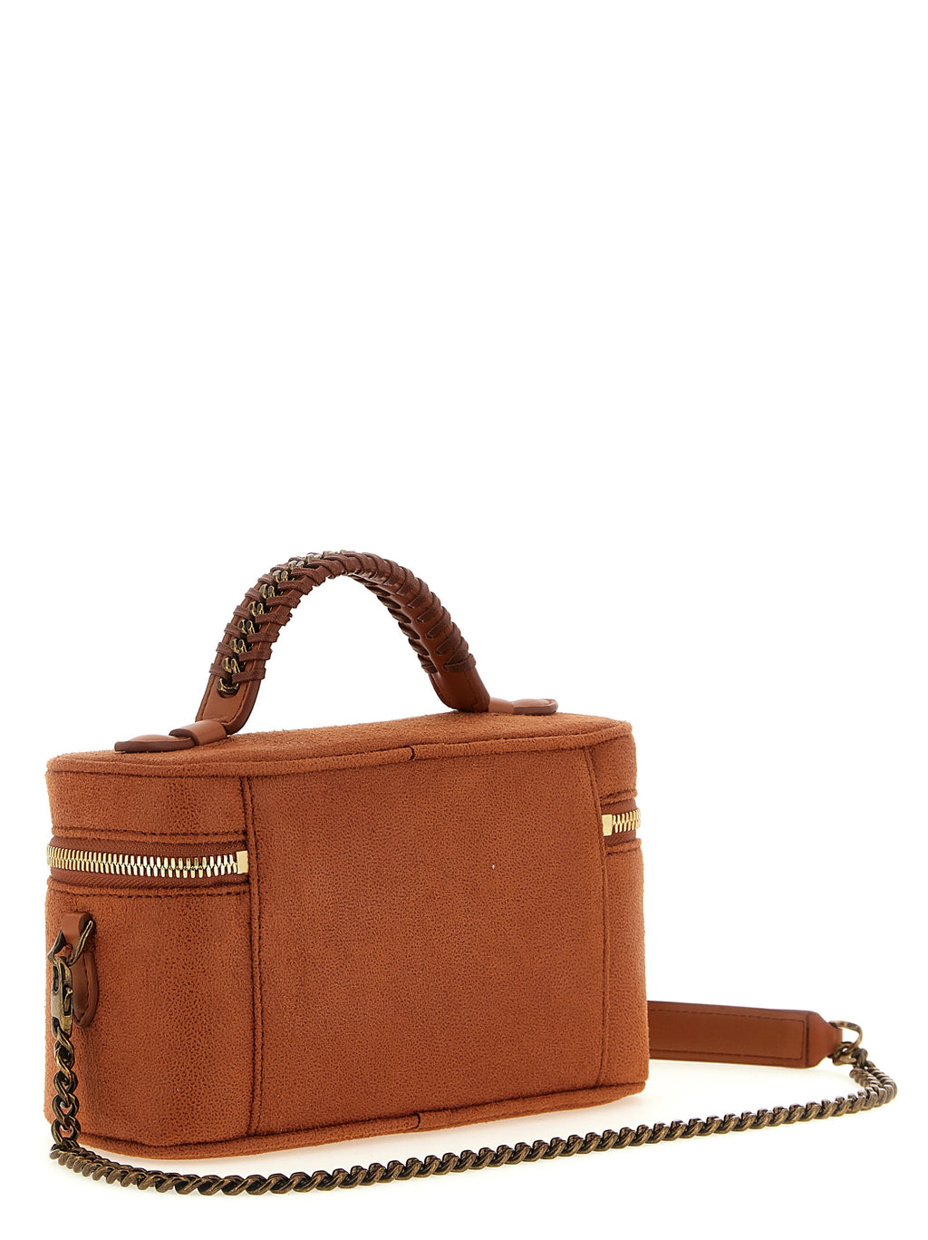 Orangefarbene Crossbody-Tasche aus Polyester