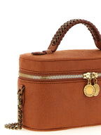 Orangefarbene Crossbody-Tasche aus Polyester