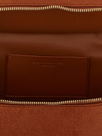 Orangefarbene Crossbody-Tasche aus Polyester