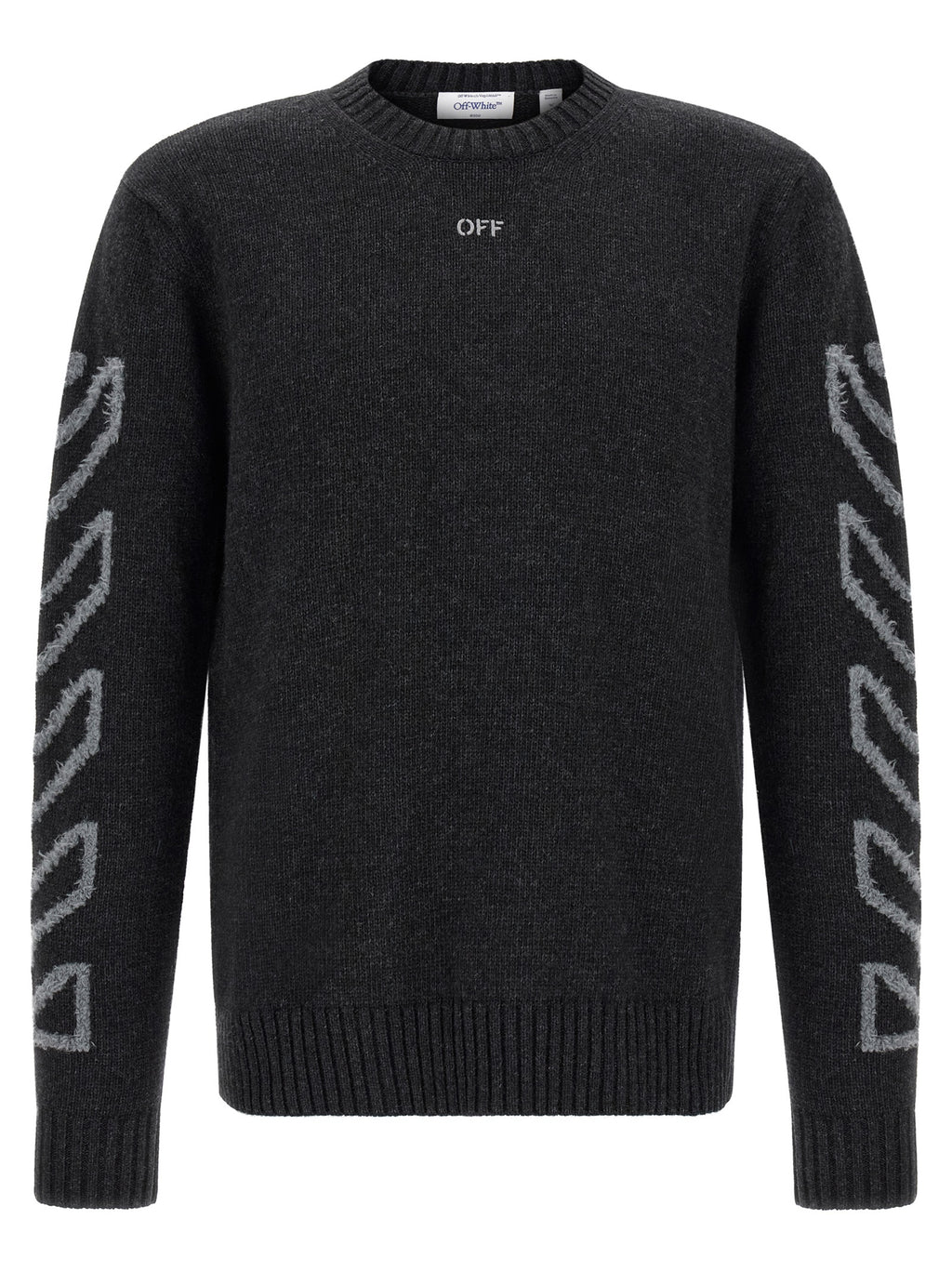 Grauer Wollcardigan