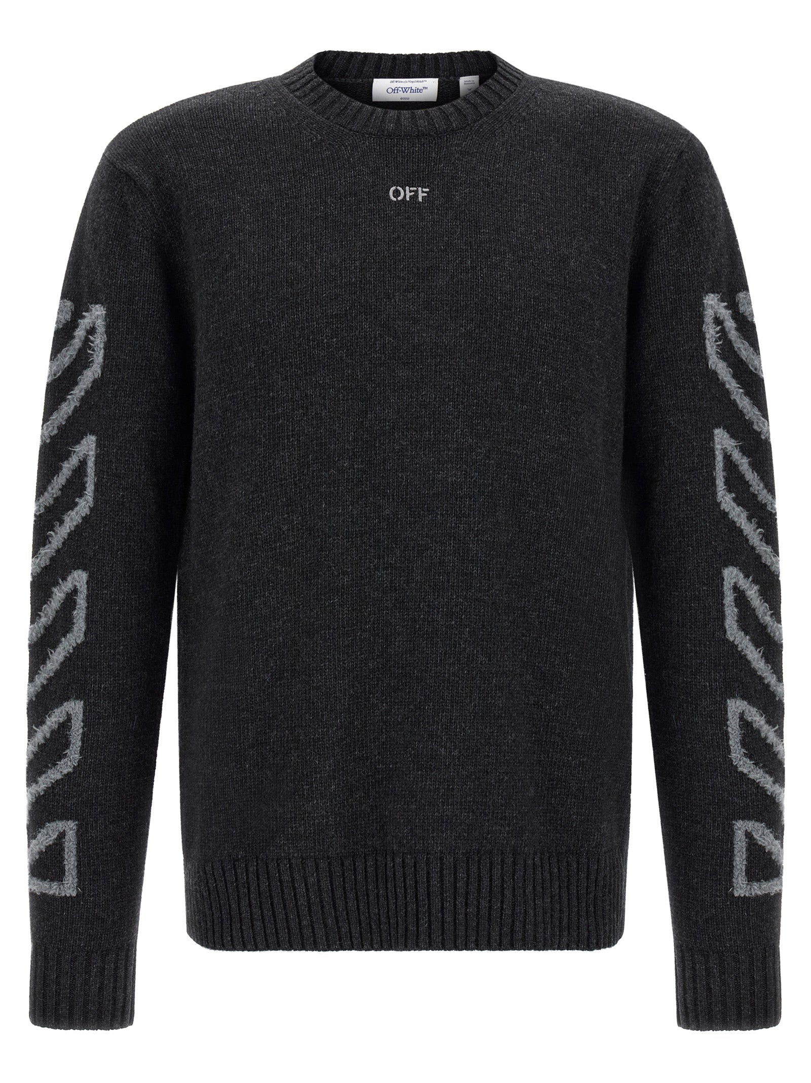 Grauer Wollcardigan