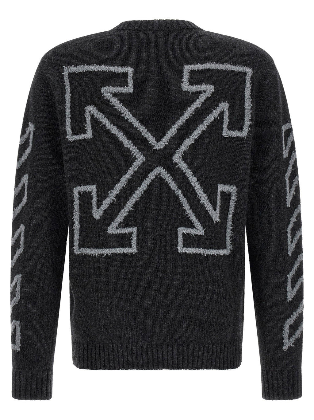 Grauer Wollcardigan