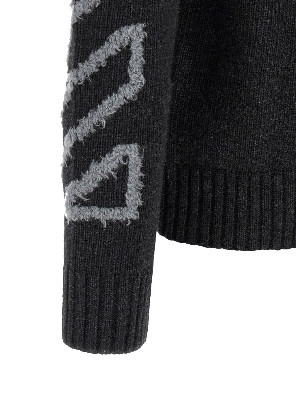 Grauer Wollcardigan