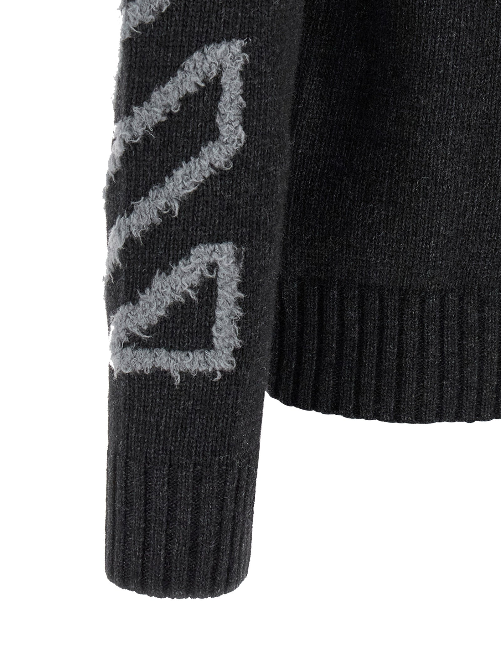 Grauer Wollcardigan
