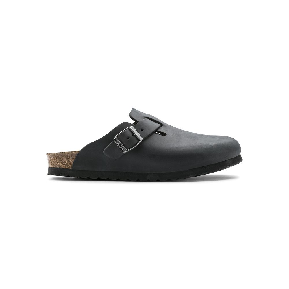 Schwarze Mules aus Synthetik