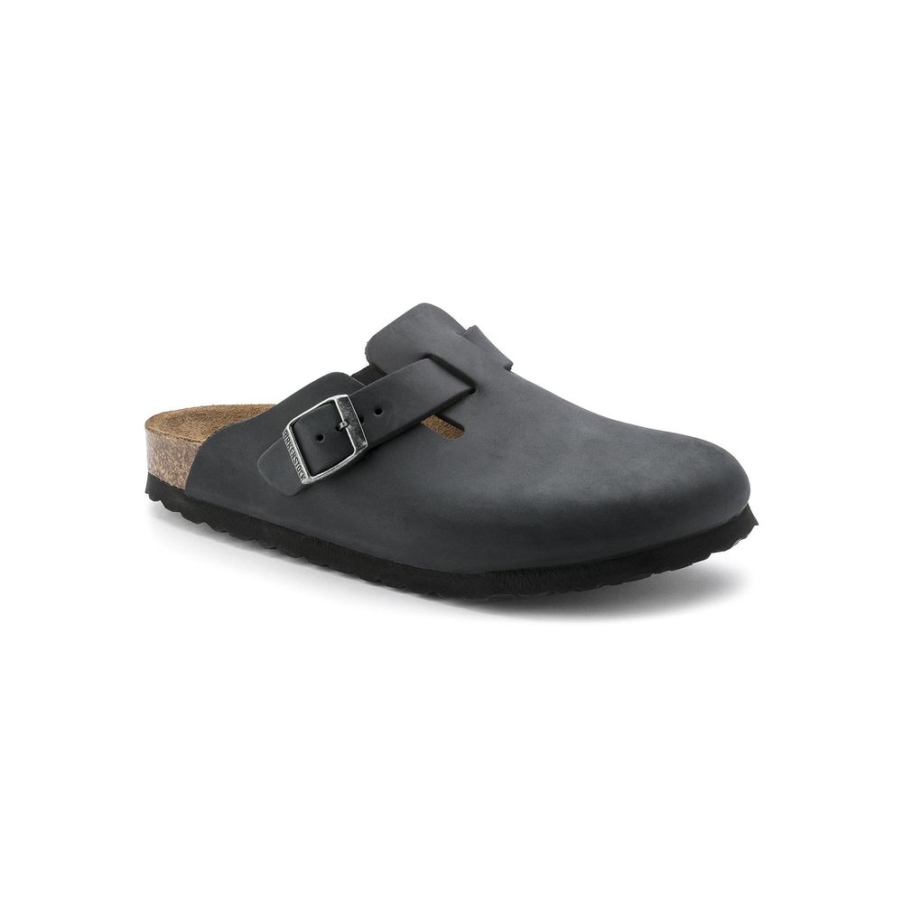 Schwarze Mules aus Synthetik