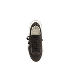 Braune Wildleder-Sneaker mit niedrigem Schaft